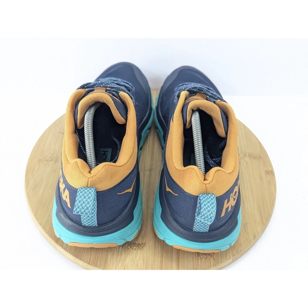 Hoka Challenger ATR 6 Shoes Mens 10.5 D Blue Green Trail Running Sneakers Hike